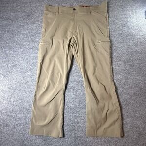 Wrangler Men's Pants 36x24 Custom Hemmed Khaki Work Outdoor Utility Stretch